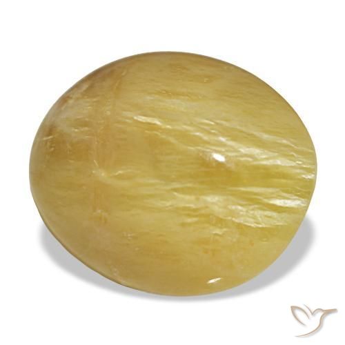 Ópalo amarillo natural de 5,55 ct, corte óvalo, opaco