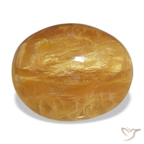 Ópalo dorado natural de 6,92 ct, corte óvalo, opaco