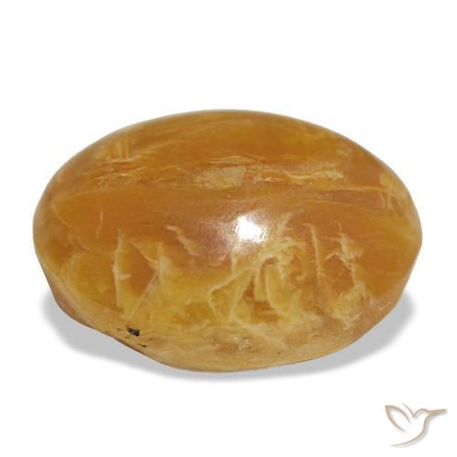 Ópalo dorado natural de 6,92 ct, corte óvalo, opaco