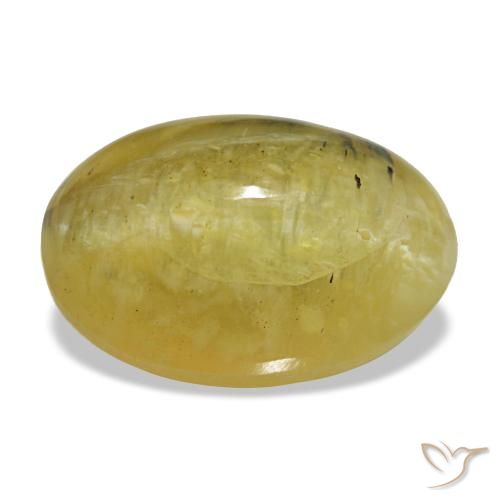 Ópalo amarillo de 5,25 ct, ovalado, opaco