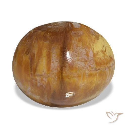 Ópalo marrón natural de 5,76 ct, corte óvalo, opaco