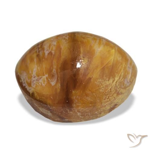 Ópalo marrón natural de 5,76 ct, corte óvalo, opaco