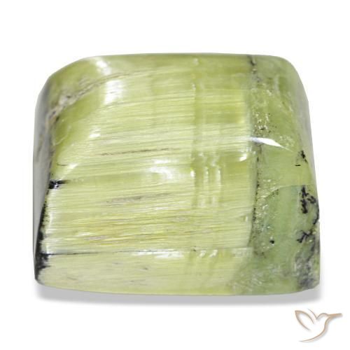 Ópalo verde natural de 28,65 ct, baguette, opaco