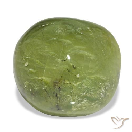Ópalo verde natural de 8,68 ct, corte cojín, opaco