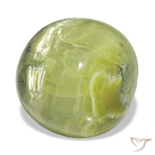 Ópalo verde natural de 10,64 ct, corte cojín, opaco