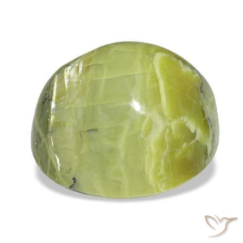 Ópalo verde natural de 10,64 ct, corte cojín, opaco