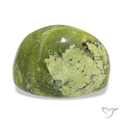 Ópalo verde natural de 7,14 ct, corte óvalo, opaco