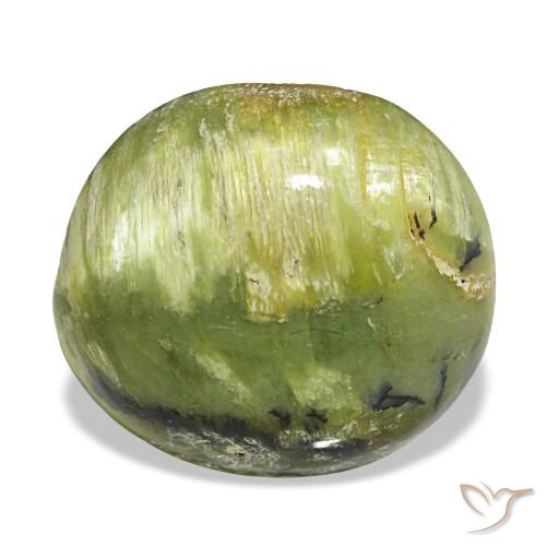 Ópalo verde de 5,75 ct, ovalado, opaco