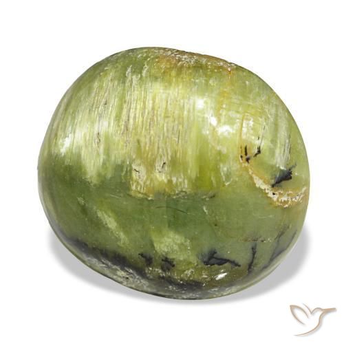 Ópalo verde natural de 5,75 ct, corte óvalo, opaco