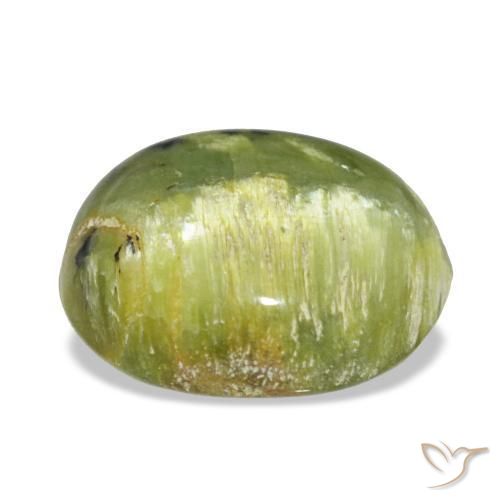 Ópalo verde natural de 5,75 ct, corte óvalo, opaco