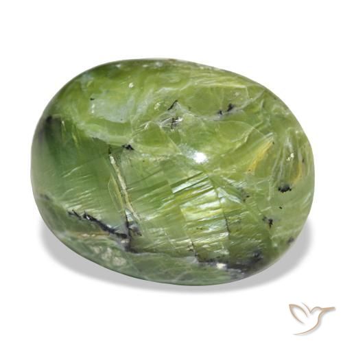 Ópalo verde natural de 14,55 ct, corte óvalo, opaco