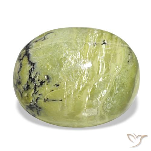 Ópalo verde natural de 19,72 ct, corte óvalo, opaco
