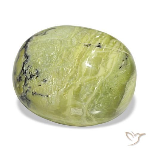 Ópalo verde natural de 19,72 ct, corte óvalo, opaco