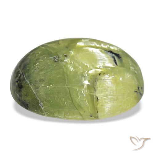 Ópalo verde natural de 21,92 ct, corte óvalo, opaco