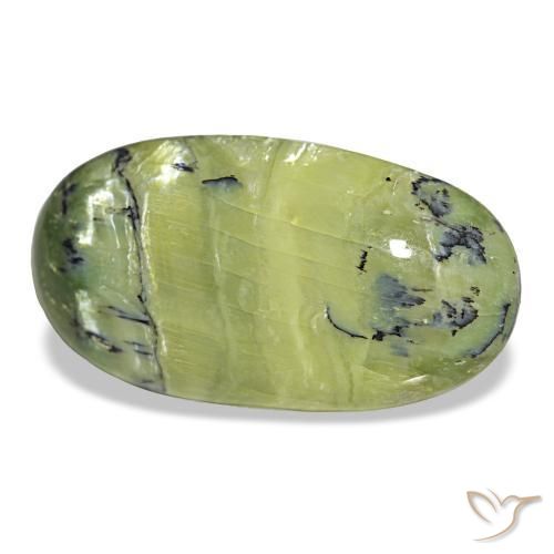 Ópalo verde natural de 15,49 ct, corte óvalo, opaco