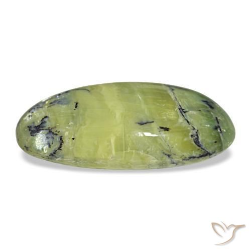 Ópalo verde natural de 15,49 ct, corte óvalo, opaco
