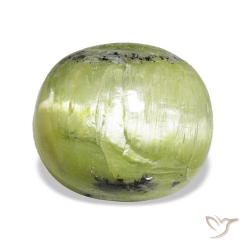 Ópalo verde natural de 3,75 ct, corte óvalo, opaco