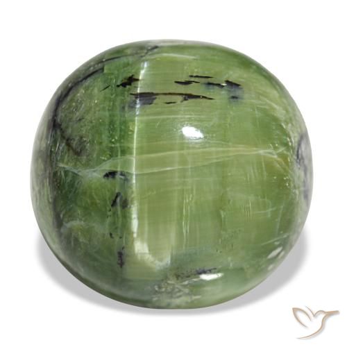 Ópalo verde natural de 9,37 ct, corte cojín, opaco
