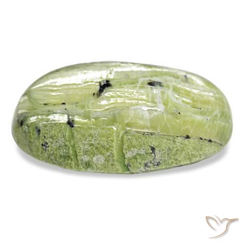 Ópalo verde natural de 21,88 ct, corte óvalo, opaco