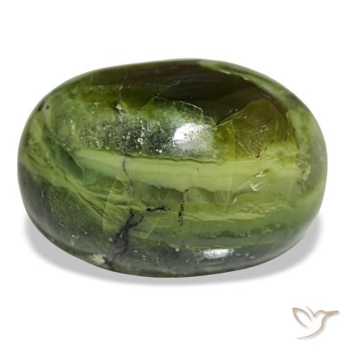 Ópalo verde de 27,34 ct, ovalado, opaco