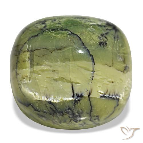 Ópalo verde de 28,96 ct, cojín, opaco