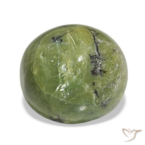 Ópalo verde natural de 4,99 ct, corte óvalo, opaco