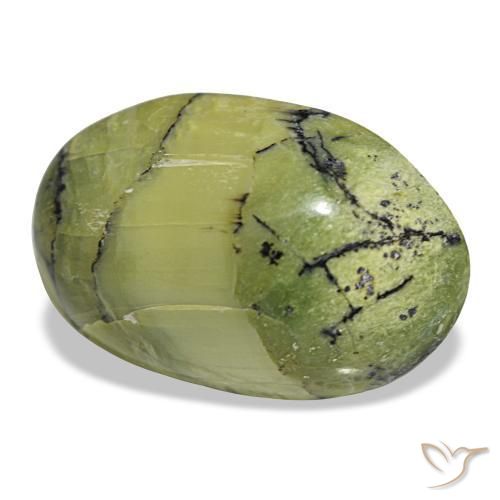Ópalo verde natural de 10,18 ct, corte óvalo, opaco