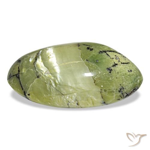 Ópalo verde natural de 10,18 ct, corte óvalo, opaco