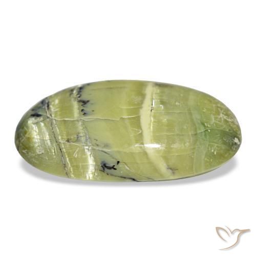 Ópalo verde natural de 7,08 ct, corte óvalo, opaco