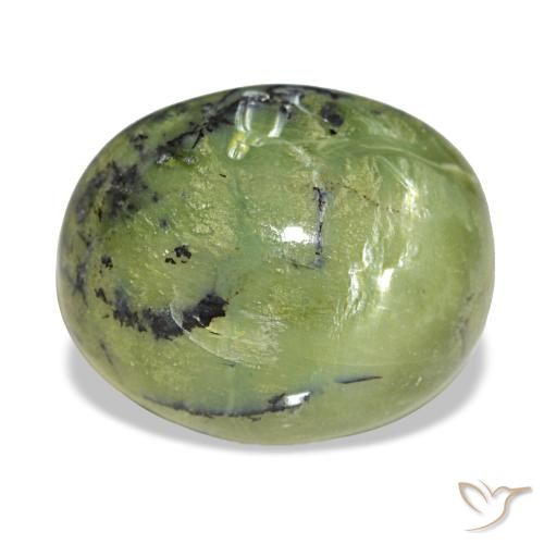Ópalo verde natural de 6,32 ct, corte óvalo, opaco