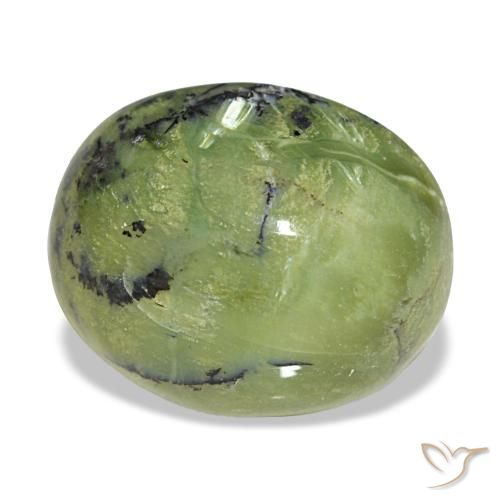 Ópalo verde natural de 6,32 ct, corte óvalo, opaco