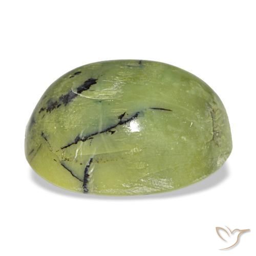Ópalo verde natural de 6,32 ct, corte óvalo, opaco