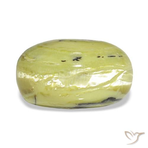 Ópalo verde natural de 3,73 ct, corte óvalo, opaco
