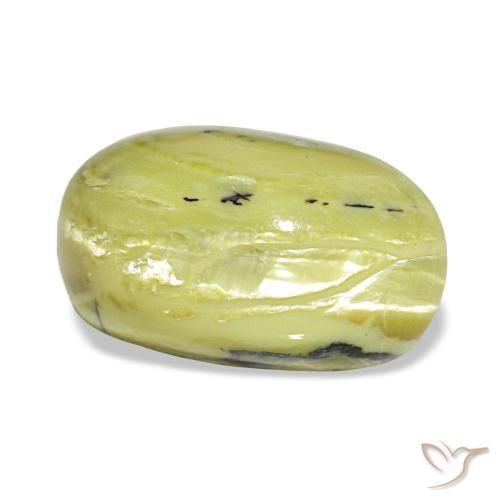 Ópalo verde natural de 3,73 ct, corte óvalo, opaco
