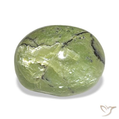 Ópalo verde natural de 5,40 ct, corte óvalo, opaco