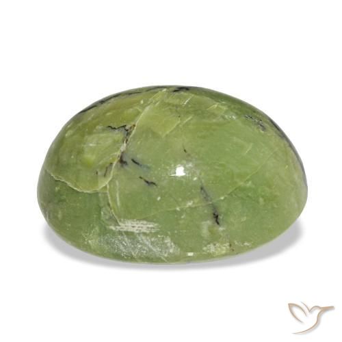 Ópalo verde natural de 5,40 ct, corte óvalo, opaco