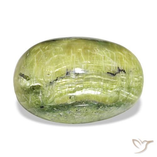 Ópalo verde natural de 12,02 ct, corte óvalo, opaco
