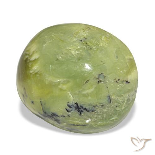 Ópalo verde natural de 8,01 ct, corte óvalo, opaco