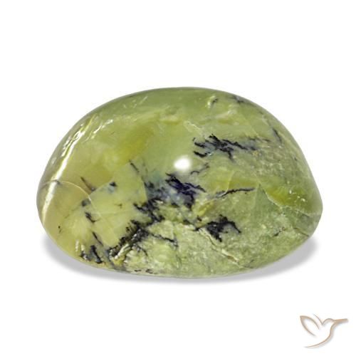 Ópalo verde natural de 8,01 ct, corte óvalo, opaco