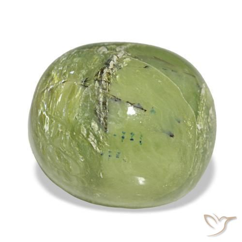 Ópalo verde natural de 6,79 ct, corte cojín, opaco