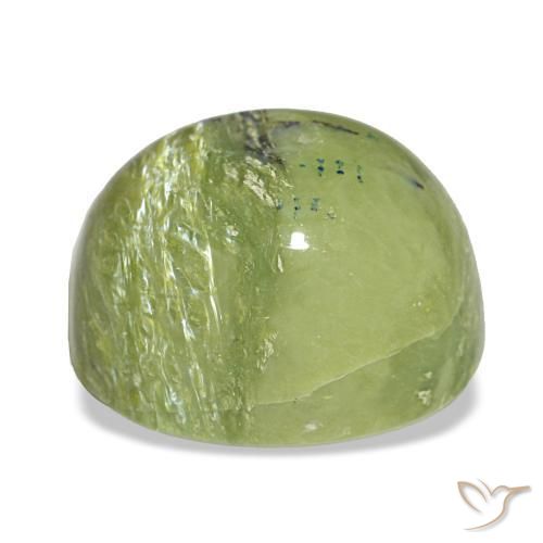 Ópalo verde natural de 6,79 ct, corte cojín, opaco