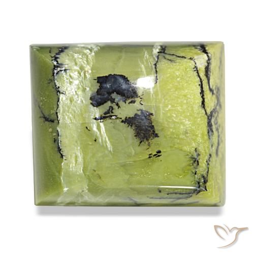 Ópalo verde de 21,06 ct, baguette, opaco