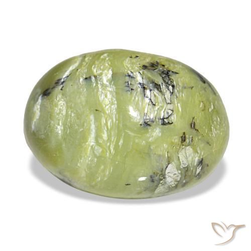 Ópalo verde natural de 6,67 ct, corte óvalo, opaco