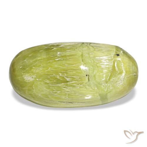 Ópalo verde natural de 7,30 ct, corte óvalo, opaco
