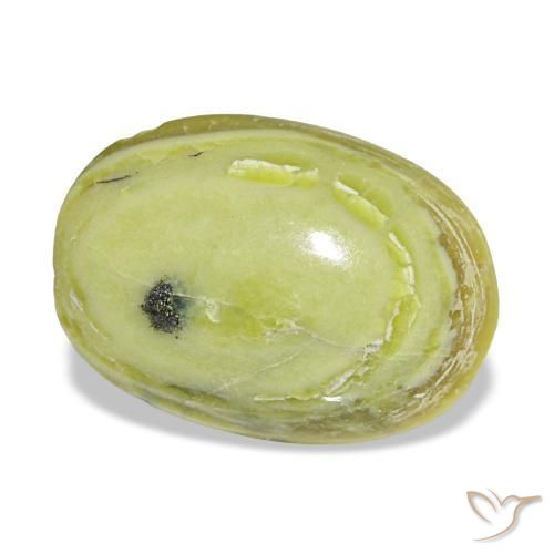 Ópalo verde natural de 3,02 ct, corte óvalo, opaco
