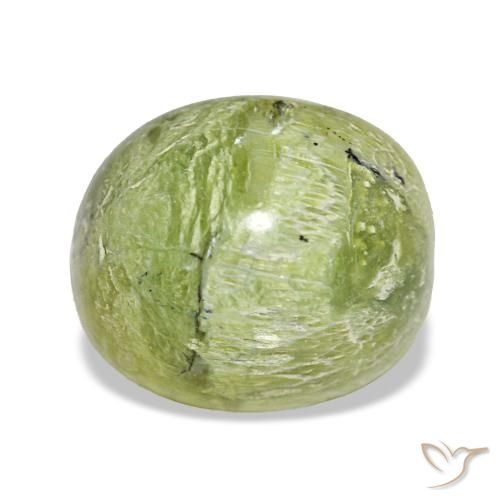 Ópalo verde natural de 4,64 ct, corte óvalo, opaco