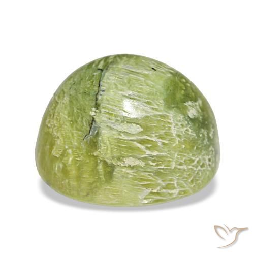 Ópalo verde natural de 4,64 ct, corte óvalo, opaco