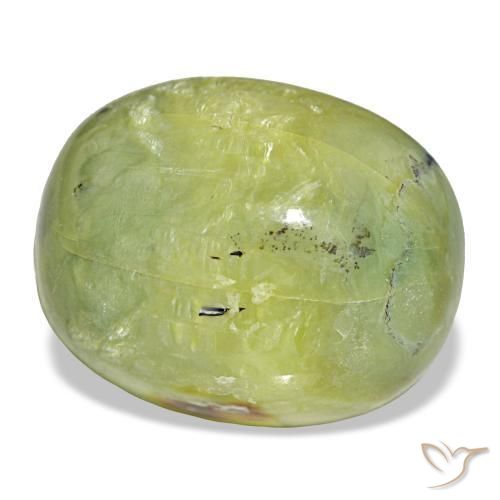 Ópalo verde natural de 21,69 ct, corte óvalo, opaco