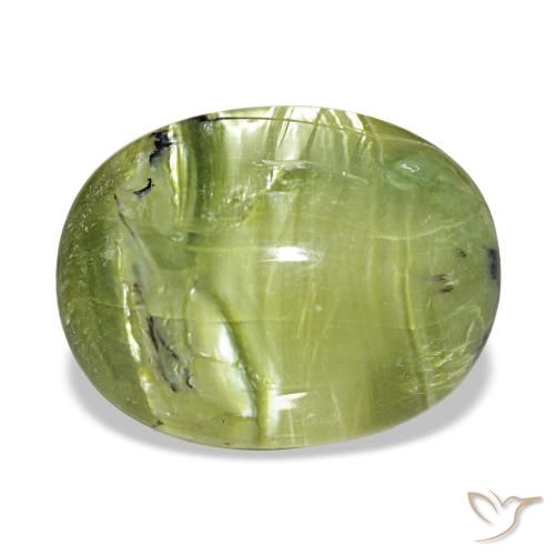 Ópalo verde de 7,07 ct, ovalado, opaco