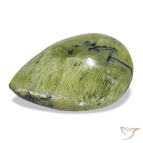 Ópalo verde de 6,21 ct, en forma de pera, opaco